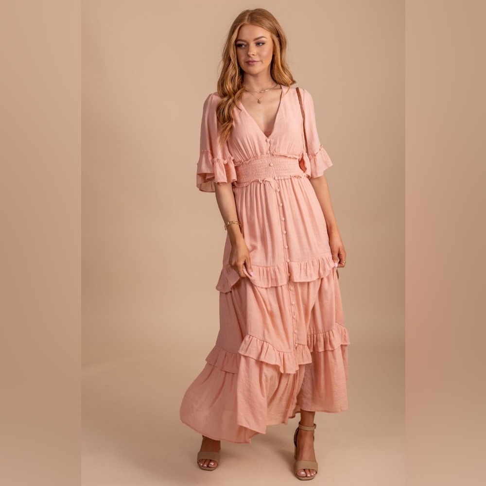 NWT Peach Midi Dress Medium